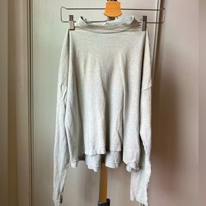 Free People high neck long sleeve tee size S